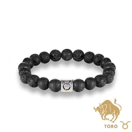 Bracciale Toro – Pietra lavica – 20 cm