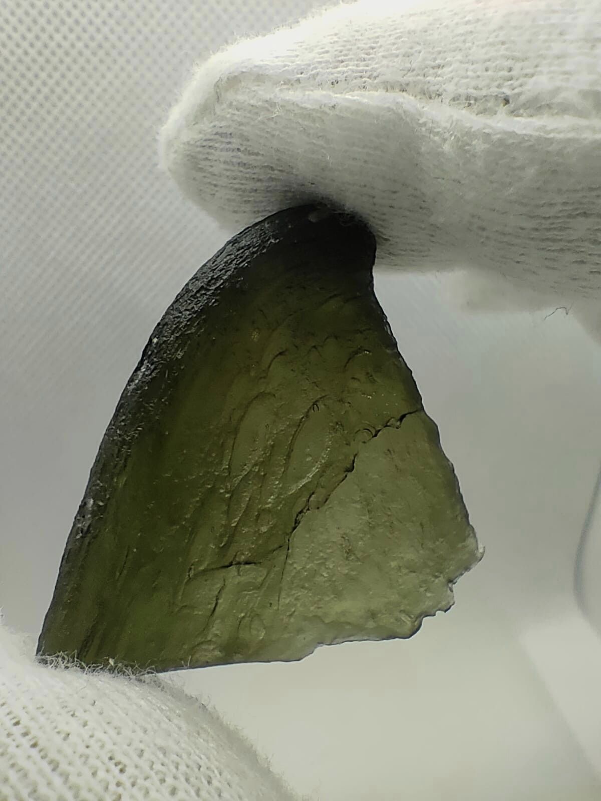 Autentica Moldavite da Nové Hrady - Jezírkový Vltavín - 5.91g