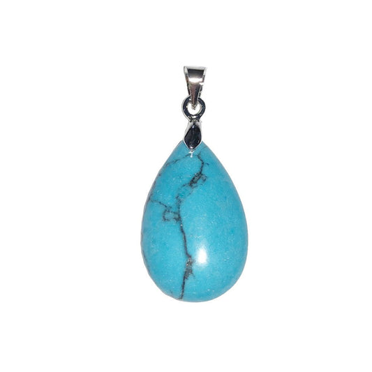 Ciondolo Howlite Blu – Goccia