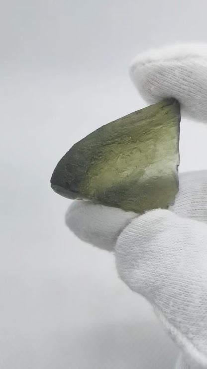 Autentica Moldavite da Nové Hrady - Jezírkový Vltavín - 5.91g