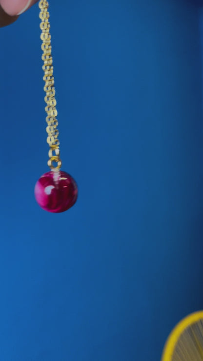 Collana a Sfera con Rosa Gallica