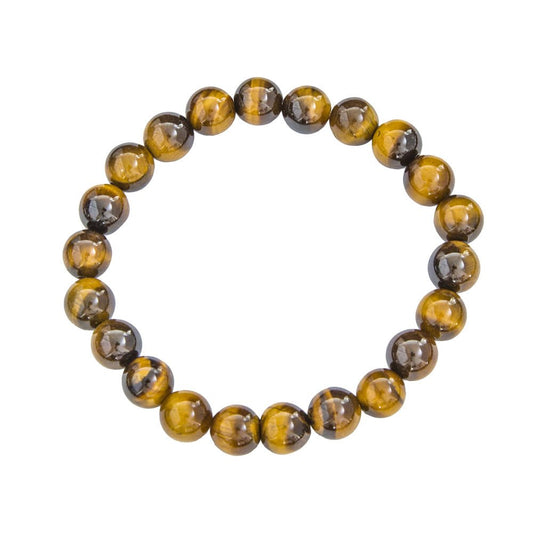 Bracciale Occhio di tigre – Pietre con perline da 8 mm