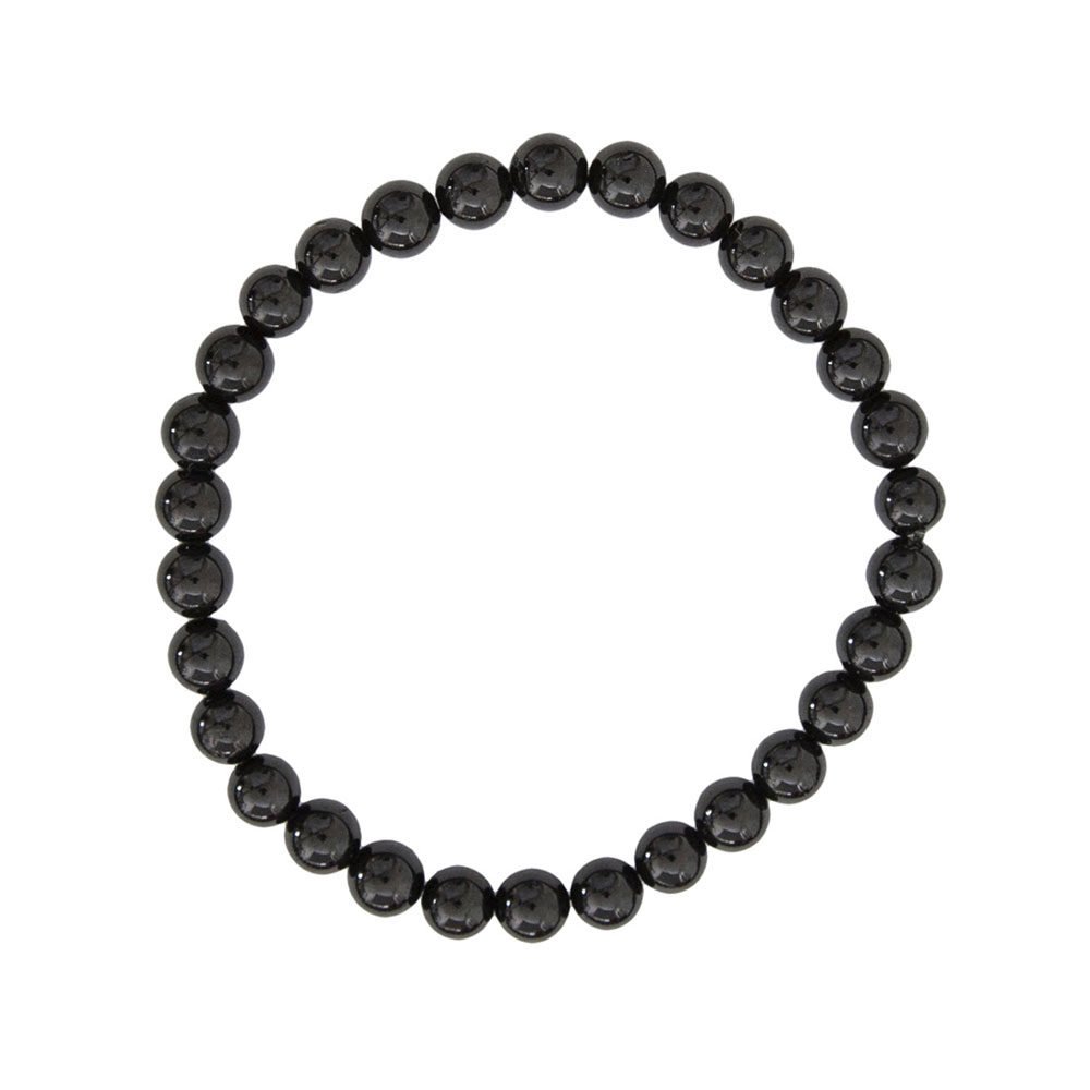 Bracciale in Agata Nera – perline