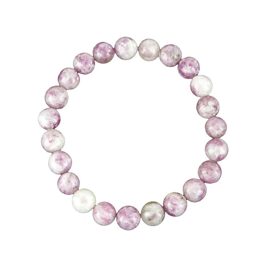 Bracciale con Tormalina Rosa – perline