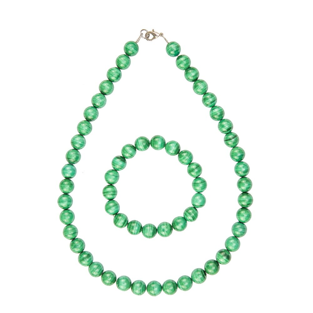 Set di Malachite – Pietre con perline da 6 mm