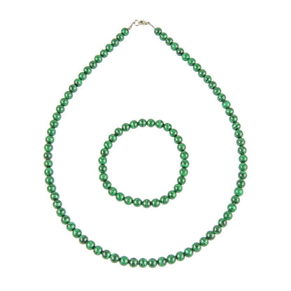 Set di Malachite – Pietre con perline da 6 mm