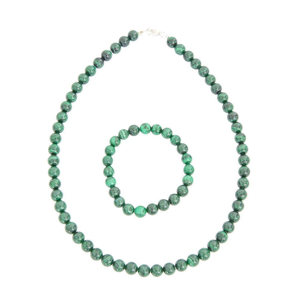 Set di Malachite – Pietre con perline da 6 mm