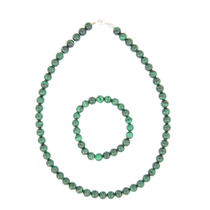 Set di Malachite – Pietre con perline da 6 mm