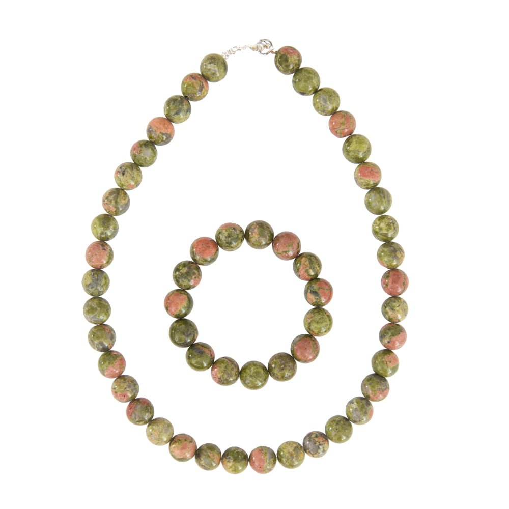 Set Unakite – Pietre sferiche da 6 mm