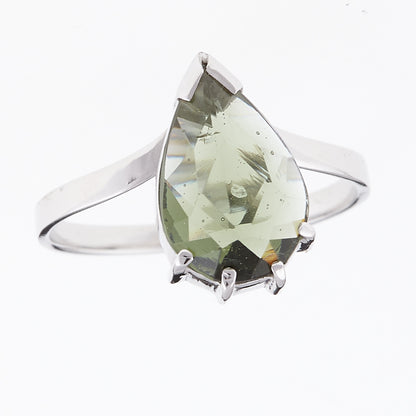 Anello in Argento con Moldavite 004