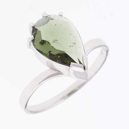 Anello in Argento con Moldavite 004