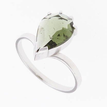 Anello in Argento con Moldavite 004