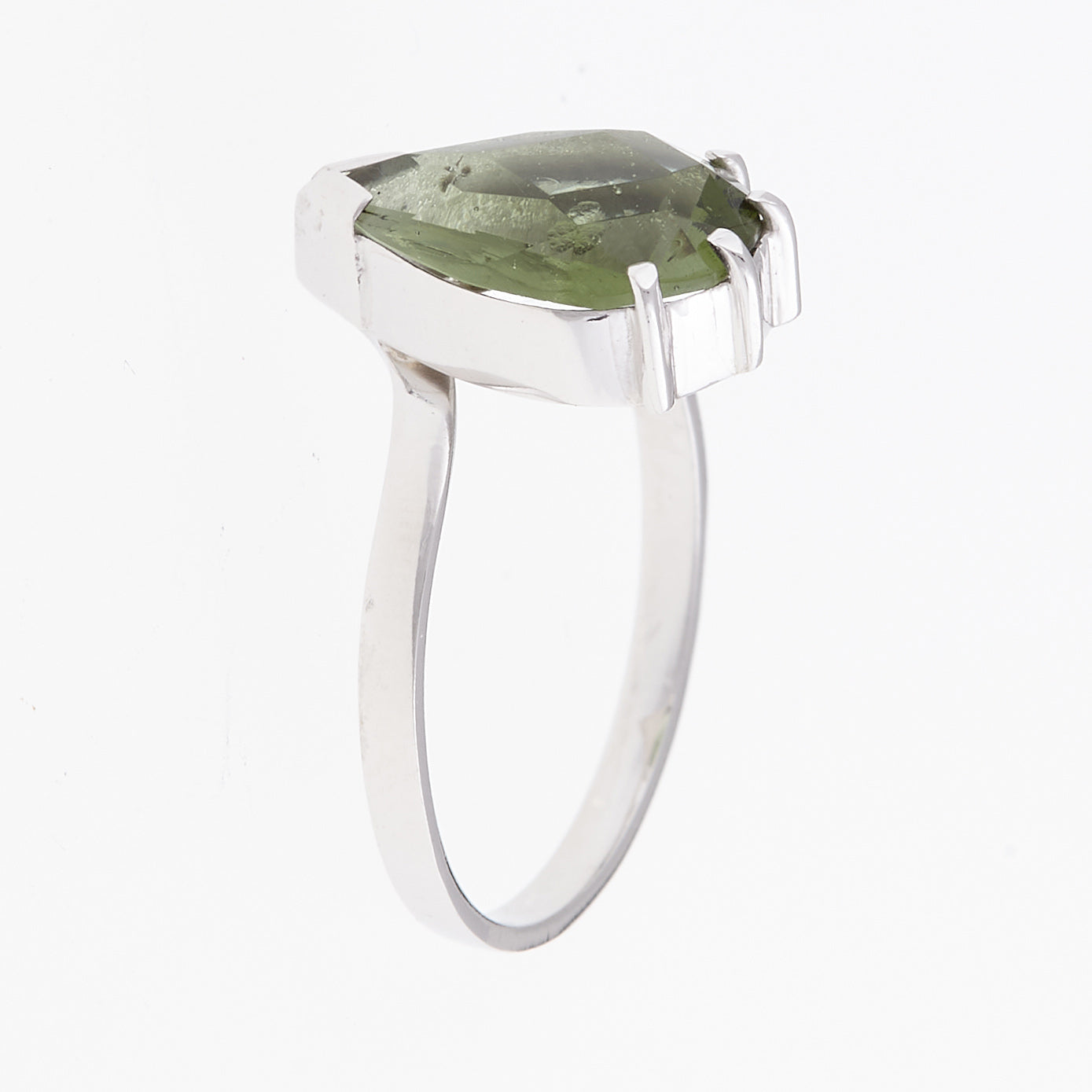 Anello in Argento con Moldavite 004