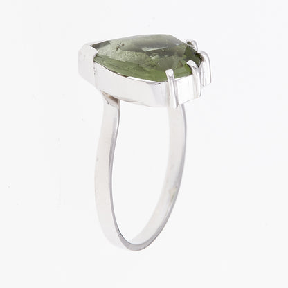 Anello in Argento con Moldavite 004