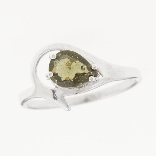 Anello in Argento con Moldavite 264