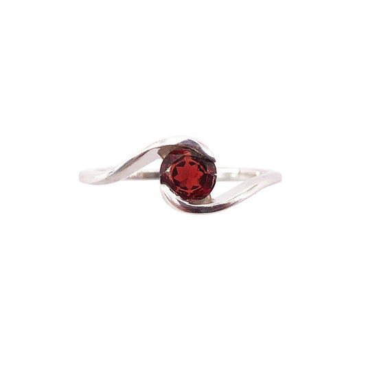 Anello “Doriane” con Granato Rosso – Argento 925