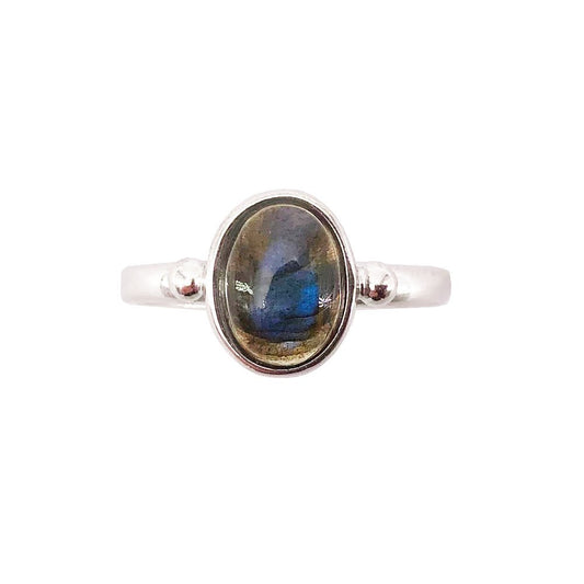 Anello Labradorite “Camille” – Argento 925