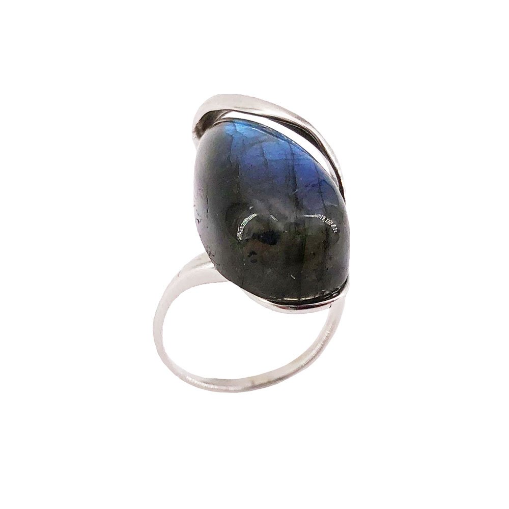 Anello “Colomba” con Labradorite – Argento 925