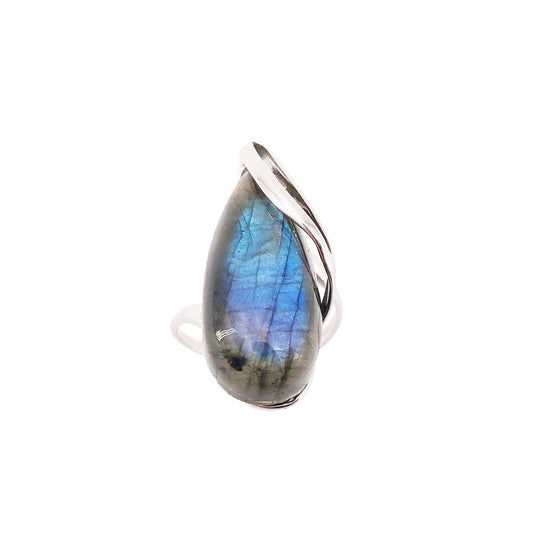 Anello “Colomba” con Labradorite – Argento 925