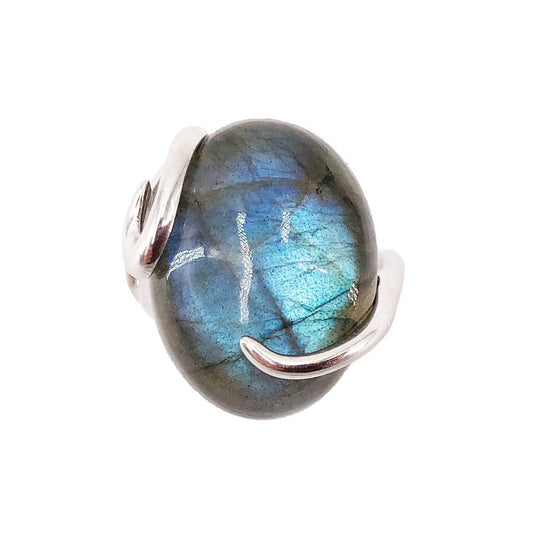 Anello Labradorite “Océane” – Argento 925