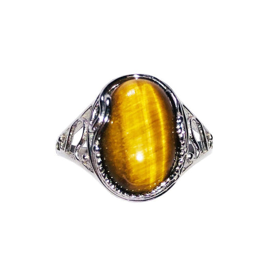 Anello Occhio di Tigre “Capucine” – Argento 925