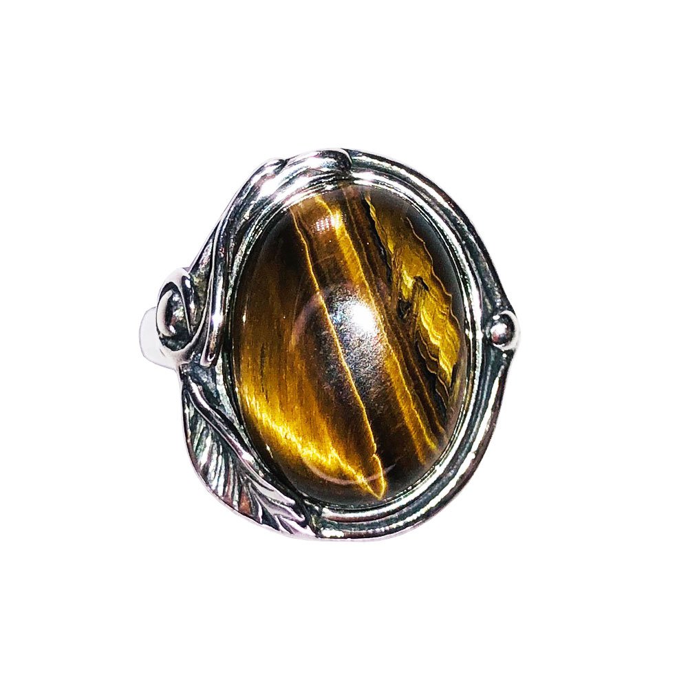 Anello Occhio di Tigre “Justine” – Argento 925