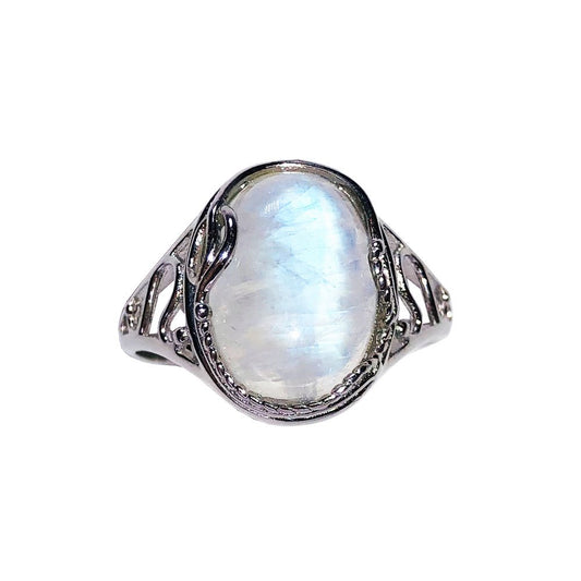 Anello Pietra di Luna “Capucine” – Argento 925