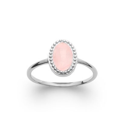 Anello Quarzo Rosa “Alexandra” – Argento 925