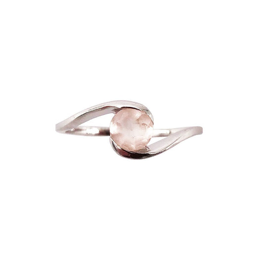 Anello Quarzo Rosa “Doriane” – Argento 925