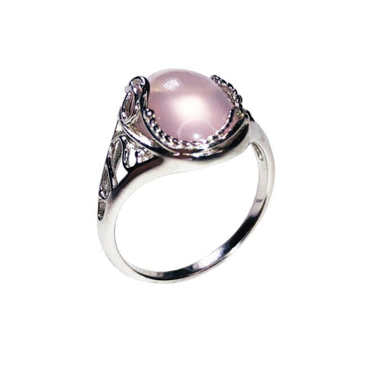 Anello Quarzo Rosa “Capucine” – Argento 925