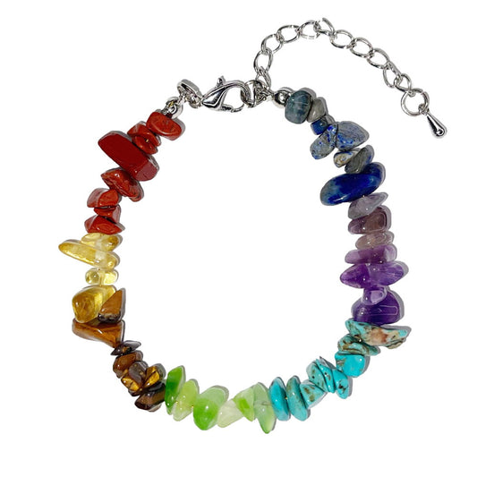 Bracciale 7 chakra – Barocco con chiusura – da 19 a 23 cm