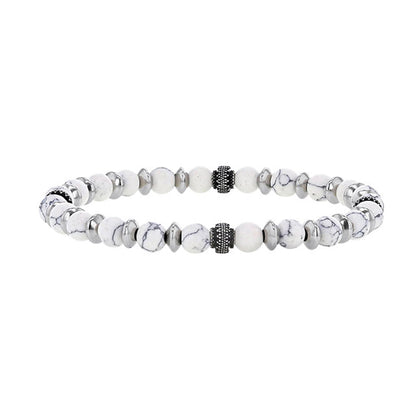 Bracciale Howlite “Per Lui” – Rif. F01-596