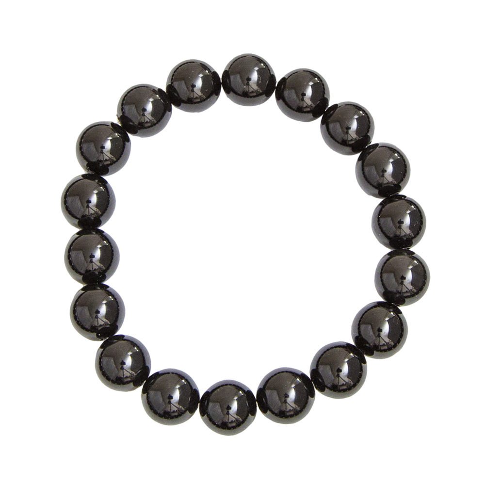 Bracciale in Agata Nera – perline