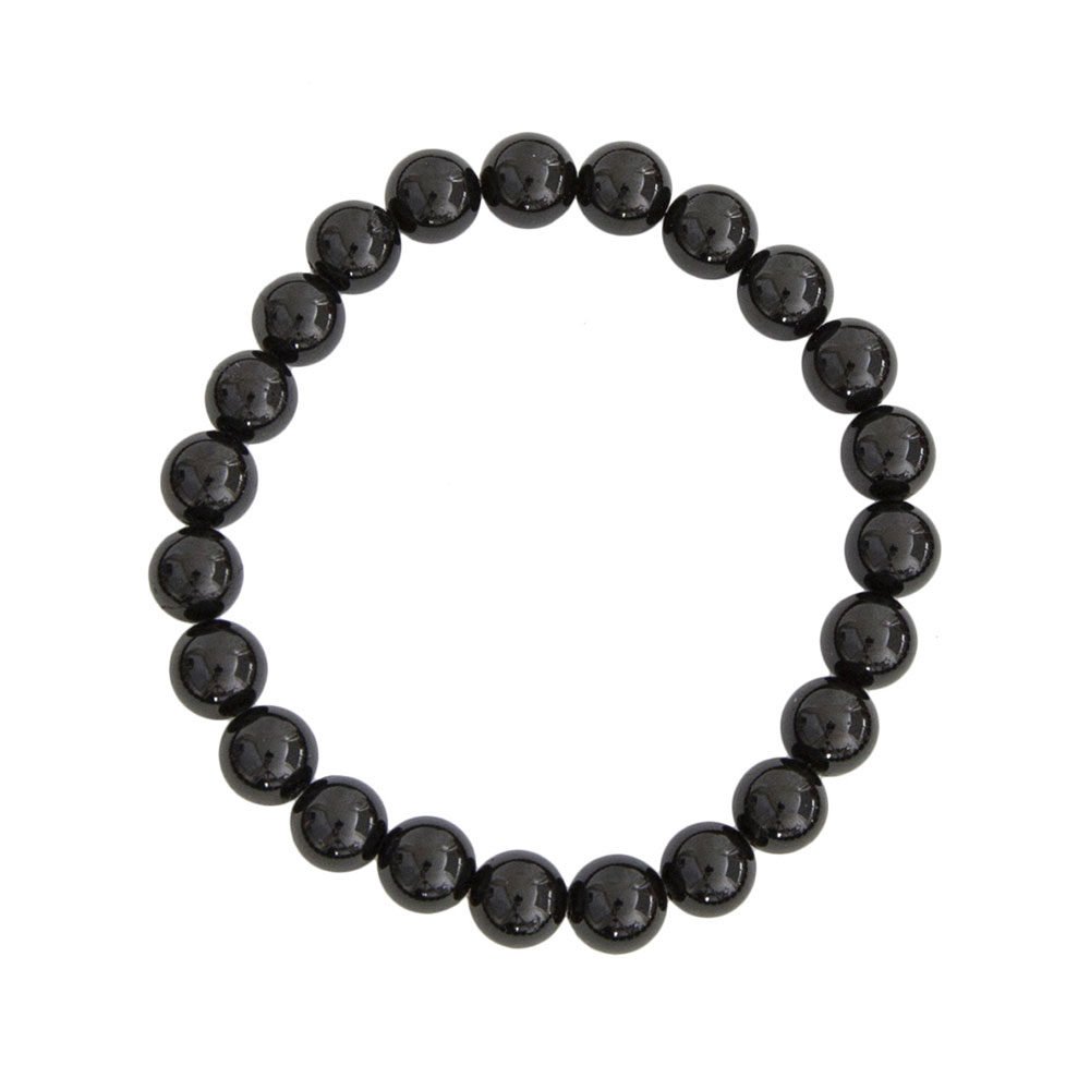 Bracciale in Agata Nera – perline