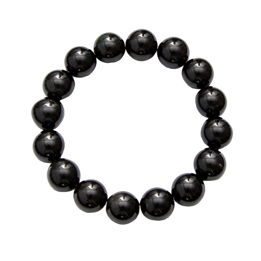 Bracciale in Agata Nera – perline