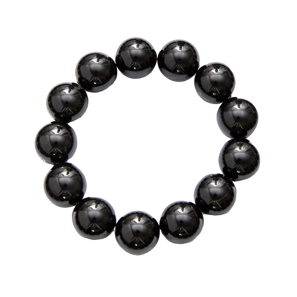 Bracciale in Agata Nera – perline