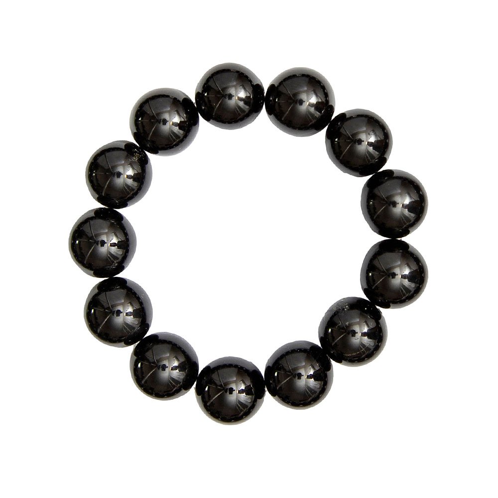 Bracciale in Agata Nera – perline