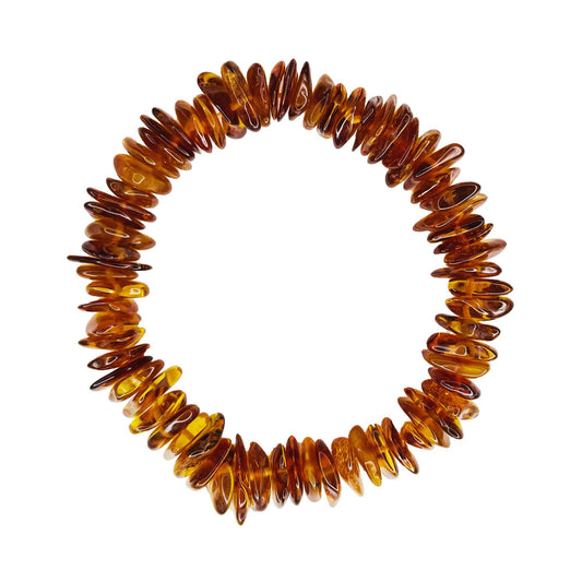 Bracciale Ambra Cognac – Barocco 19 cm