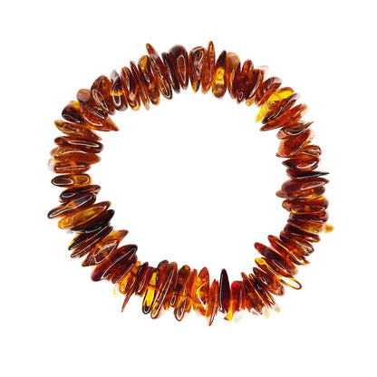 Bracciale Ambra Cognac – Barocco 19 cm