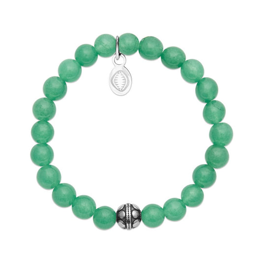 Bracciale Avventurina Verde e Sfera “Per Lei”