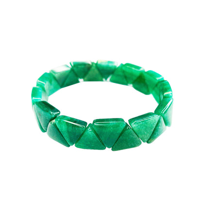 Bracciale Avventurina Verde – Pietre Triangolari