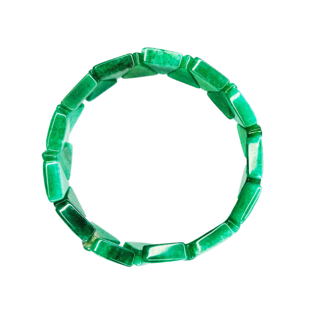 Bracciale Avventurina Verde – Pietre Triangolari