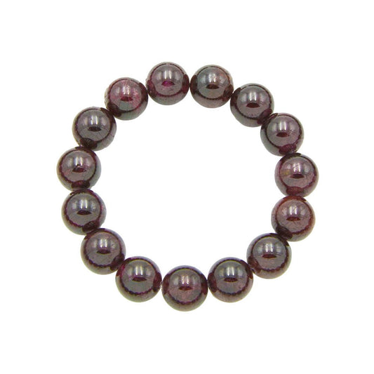 Bracciale con Granato rosso - perline