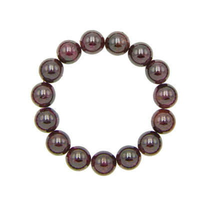 Bracciale con Granato rosso - perline