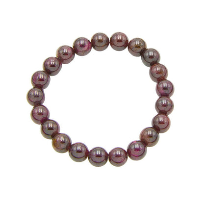 Bracciale con Granato rosso - perline