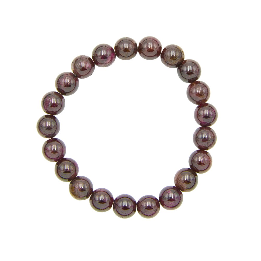 Bracciale con Granato rosso - perline