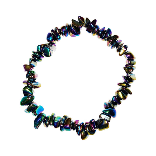 Bracciale in Ematite Arcobaleno – Barocco 19 cm