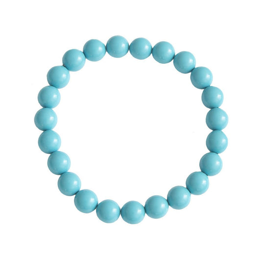 Bracciale in Howlite blu – perline