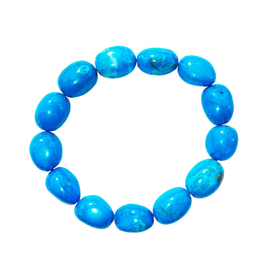 Bracciale Howlite Blu – Pietre Pepite