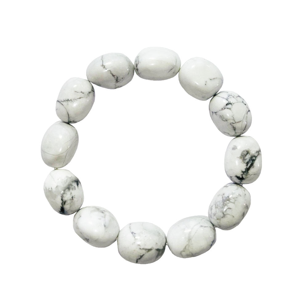 Bracciale Howlite – Pietre pepite